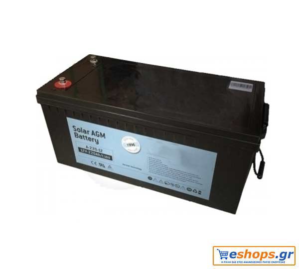 Μπαταρία βαθιάς εκφόρτισης OBM ECOAGM 240Ah, C-100/12V