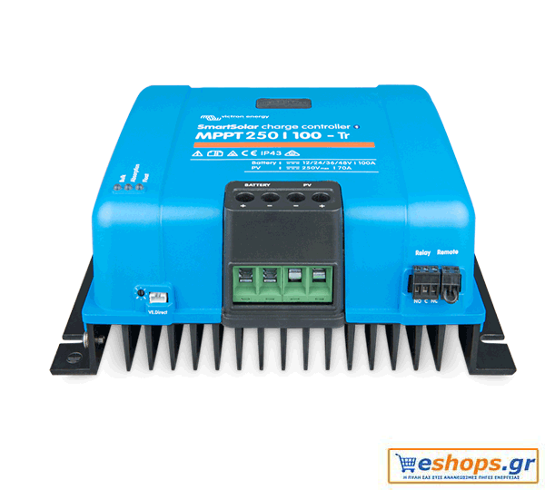 Victron SmartSolar MPPT 250/60-MC4 - MPPT Ρυθμιστής Φόρτισης 60A Φωτοβολταικών - Ανεμογεννητριών
